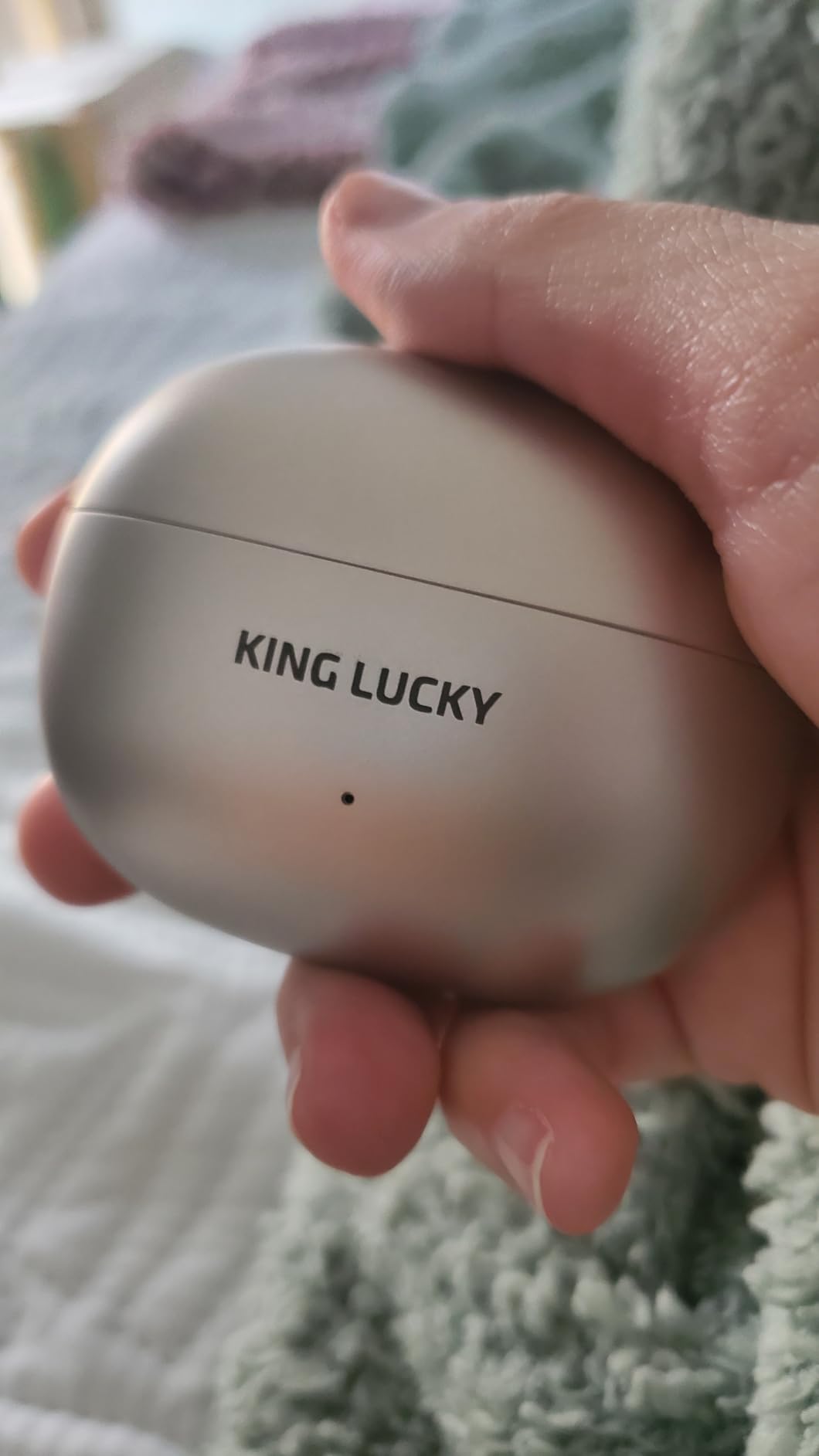 King Lucky Clip-On Earbuds Gen 3, Open-Ear Wireless Bluetooth 6.0 Headphones with Mic, Secure Fit for Small Ears & Glasses Wearers, 50H Playtime, ENC, IPX5 Waterproof Sport Ear Buds (Purple) customer photo 1