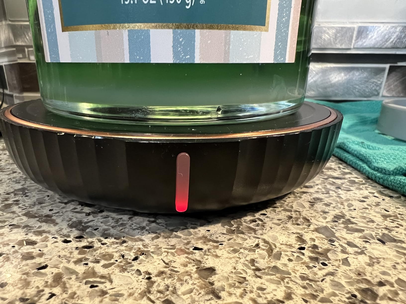 HouseGem Large Candle Warmer Plate - Coffee Cup Mug Warmer for Desk, Candle Melter, Electric Mug Heater for Beverages, Milk & Tea, Coffee Accessories Ideal Gifts Keep Cup Warm (Black) customer photo 2