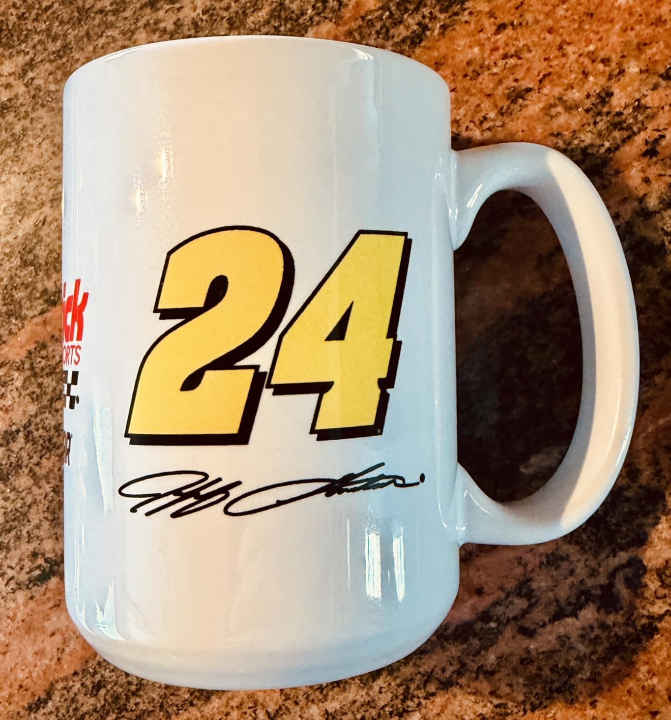Logo Brands NASCAR Race Day Classic 15 oz Ceramic Coffee Mug - Microwave Safe | Bold Driver Colors | Ergonomic Handle | Great Gift For Fans customer photo 1
