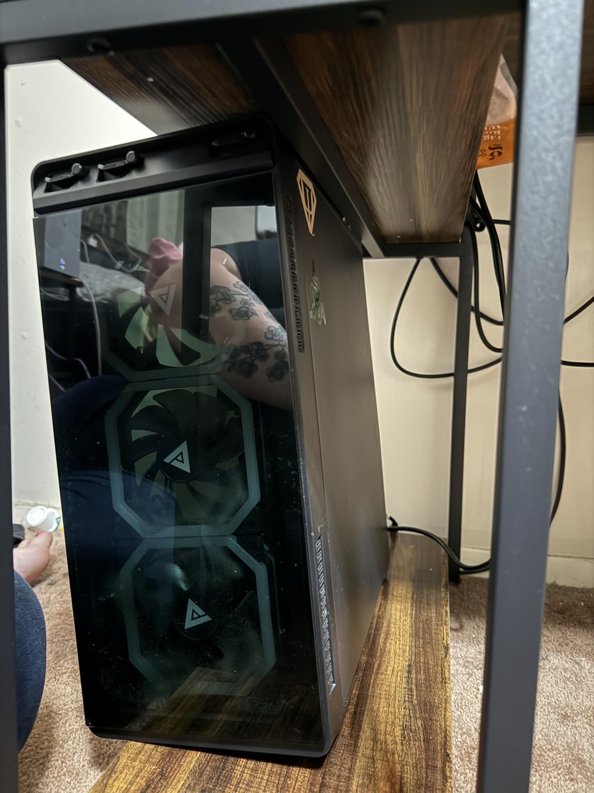Tribesigns Two Person Desk with Monitor Stand, 78.74