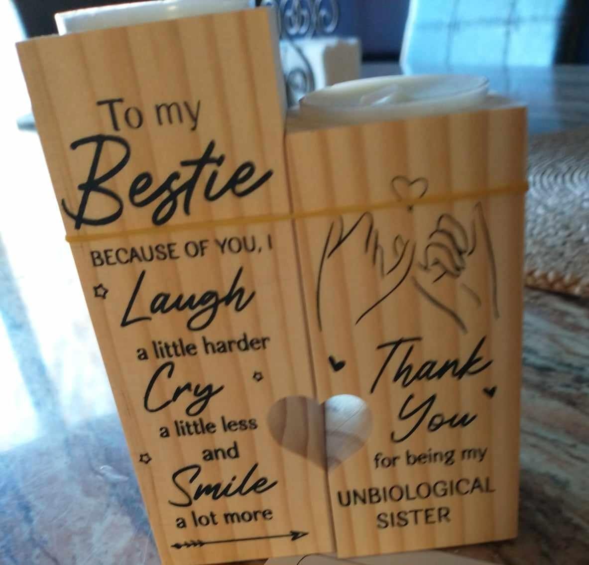 Niece Gifts from Auntie, Candlestick, Christmas Birthday Gifts for Niece customer photo 1