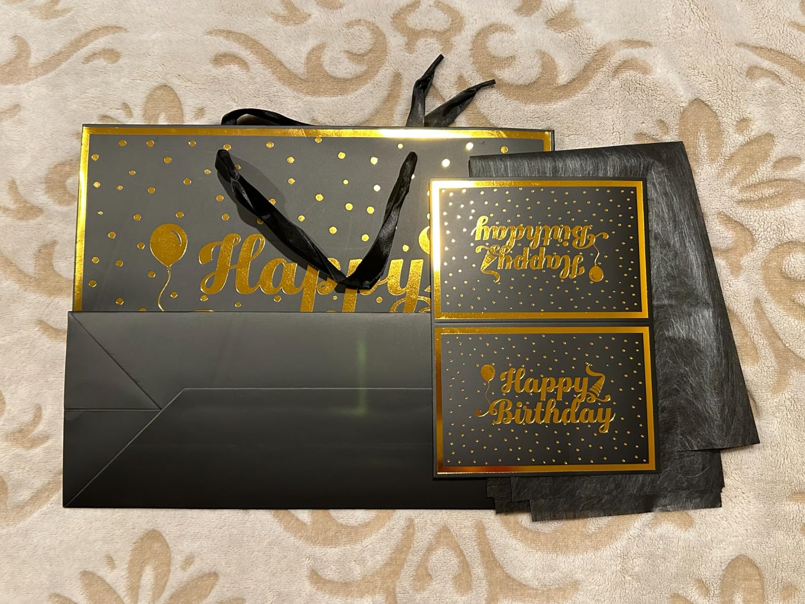 40th Birthday Gift Bag with Card and Tissue Paper for Men Women Him, 1986 40 Year Old 13