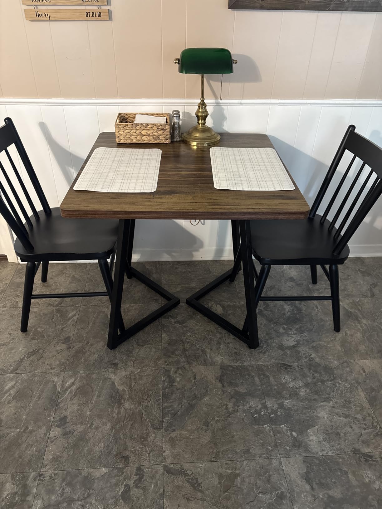 Tribesigns Square Dining Table for 2, 31.5