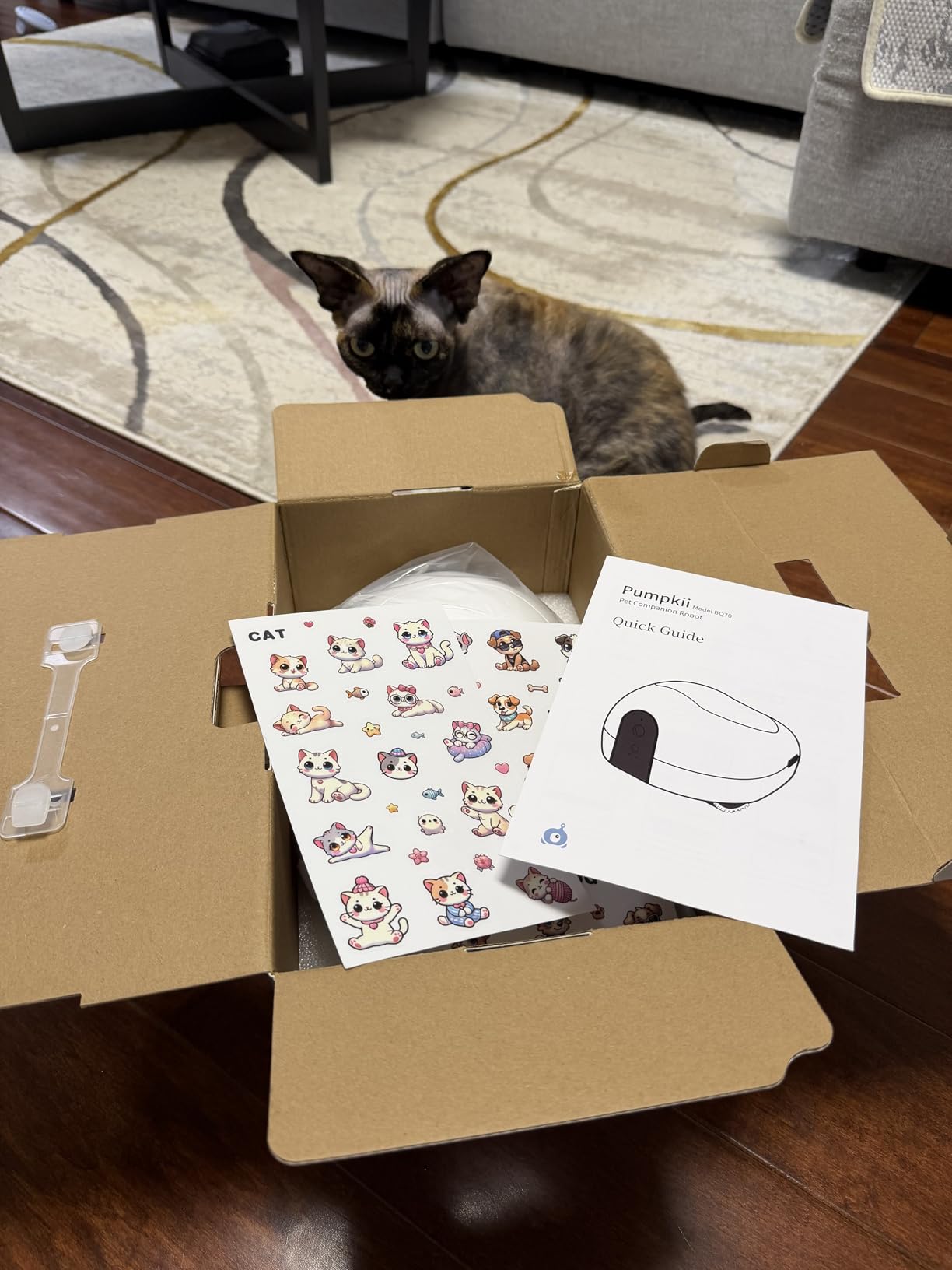 Pet Camera Robot with Treat Dispenser & Laser, Moving Cat Robot Camera for Dogs and Cats with Two-Way Audio, App Remote Control, Auto Recharge, 1080P Night Vision - BQ70 customer photo 1