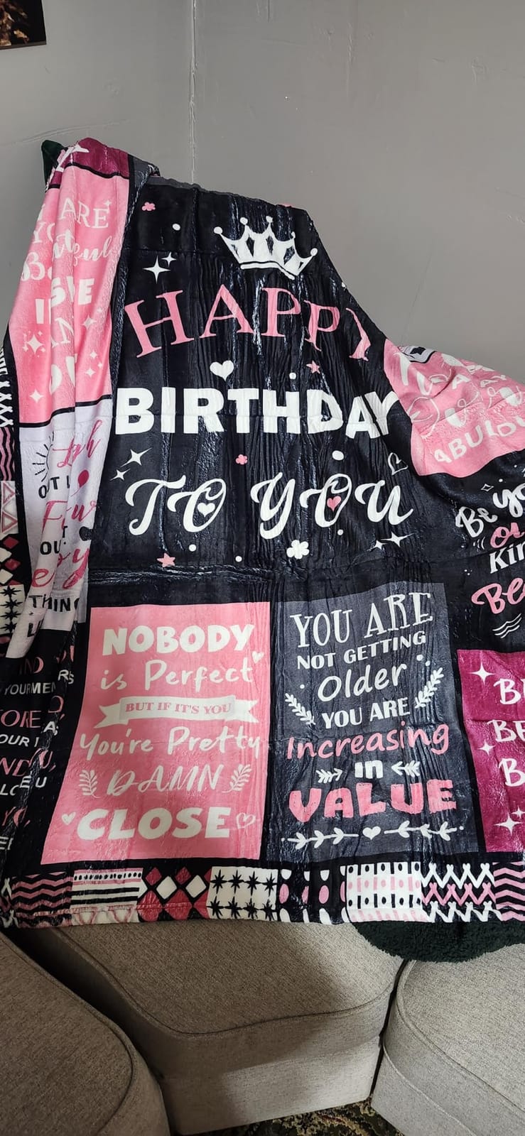 70th Birthday Gifts for Women, 70th Birthday Blanket for Women 50