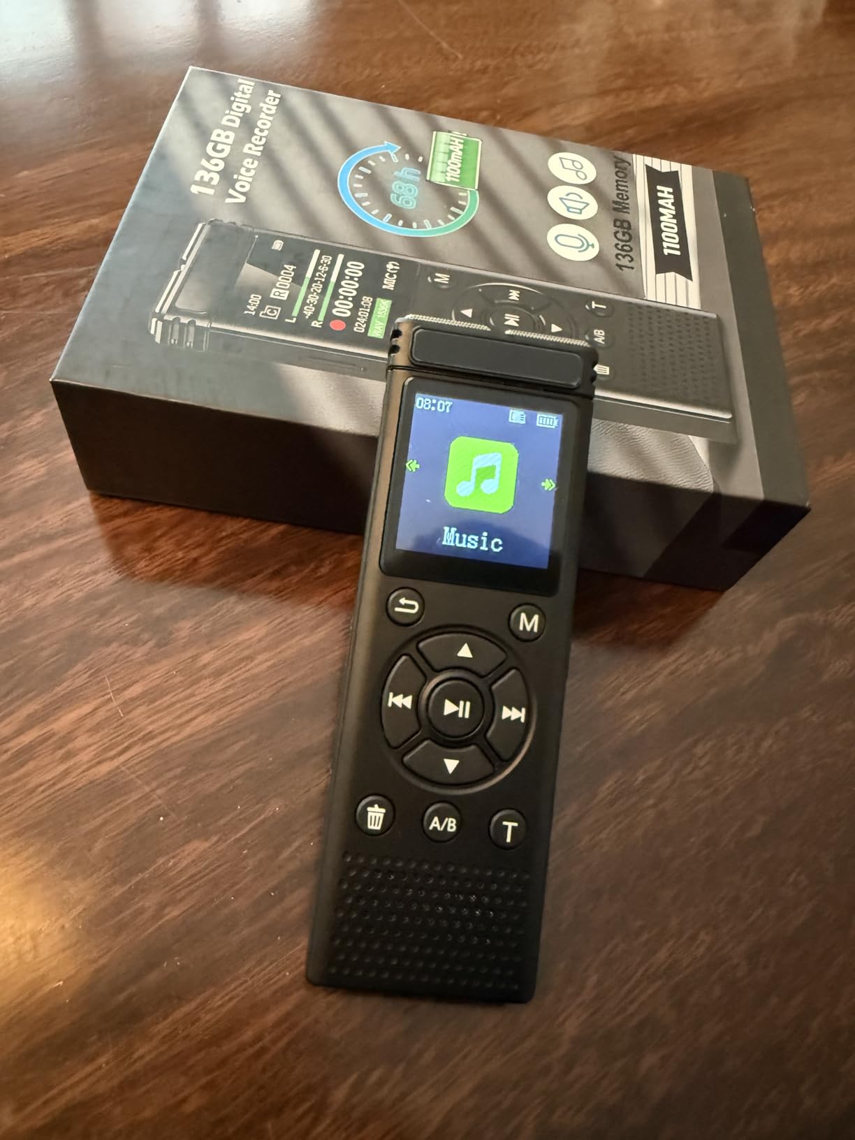 Tonfarb 136GB Digital Voice Recorder with Playback, 9775 Hours Audio Record | Voice Activated Recording Device with Noise Reduction, A-B Repeat, MP3 Player, Password for Lecture Meeting/Classes/Interviews customer photo 2
