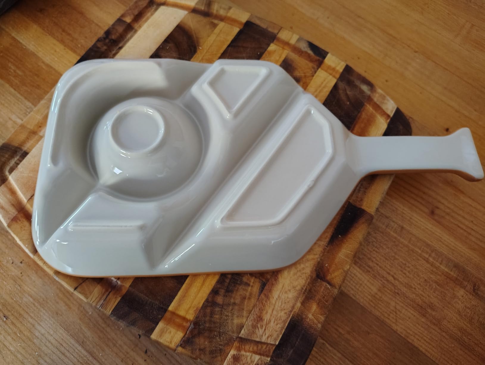 Pickleball Paddle Snack Tray - Cool Pickleballs Serving Tray for Snack - Paddle-Shaped Serving Tray with Compartments - Unique Divided Snack Trays for Pickleball Fans customer photo 1