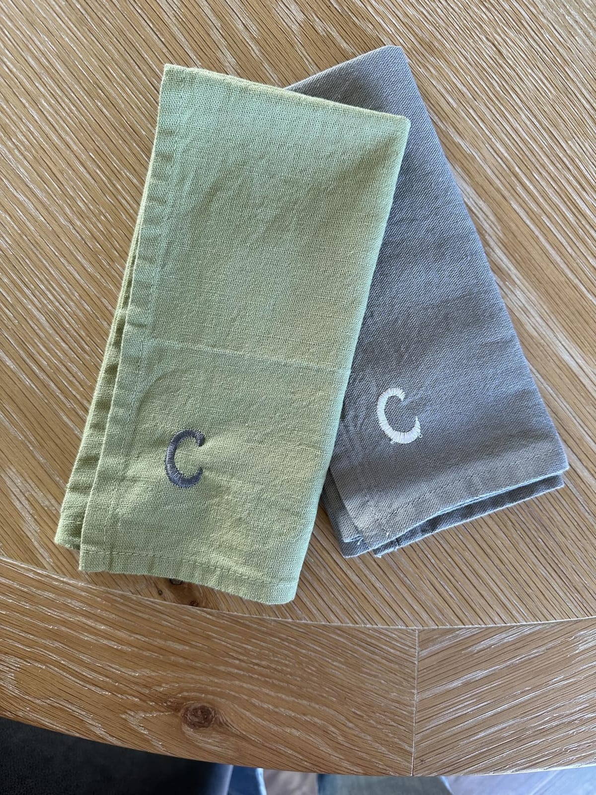 Ruvanti Linen Napkins Set of 12, Linen Cotton Blend 18”x18” - Natural customer photo 1