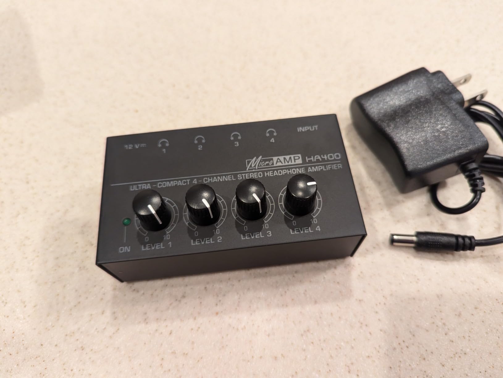 HA400 Headphone Amplifier 4 Channel Metal Stereo Audio Amplifier customer photo 1