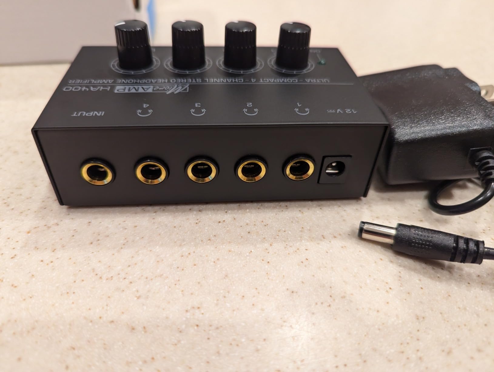 HA400 Headphone Amplifier 4 Channel Metal Stereo Audio Amplifier customer photo 2