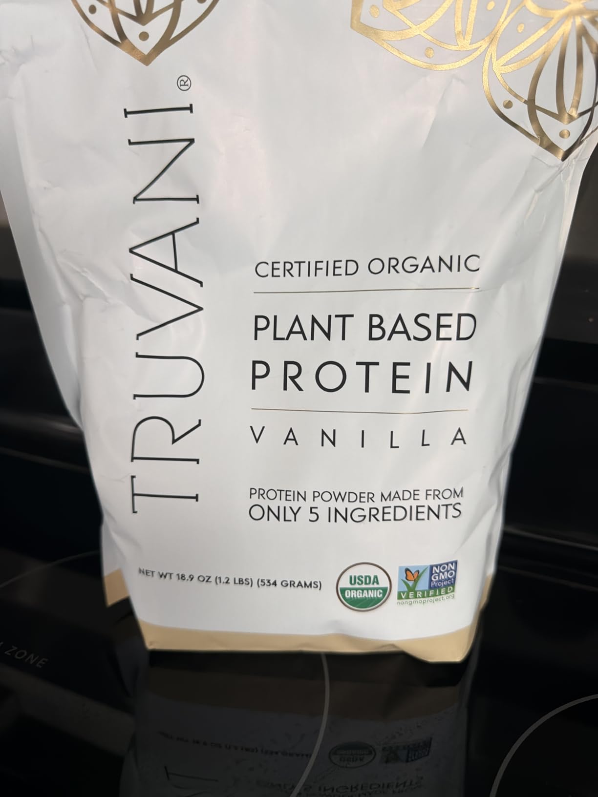 Truvani Organic Plant Based Protein Powder | Vanilla | 18 Servings customer photo 1