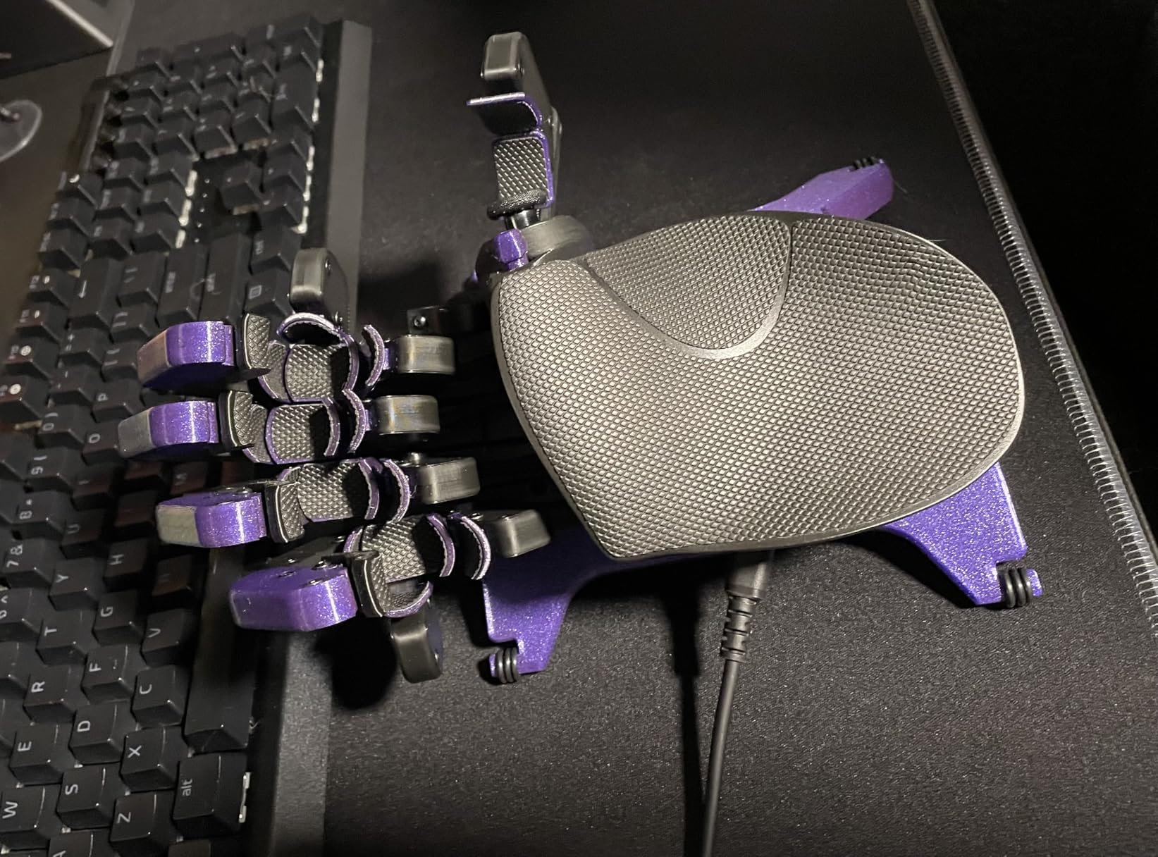 AZERON Gaming Keypad, Programmable One Handed Gaming Keyboard, with Hall Effect Analog Thumbstick and 30 Programmable Keys, 3D Printed Customized Keypad, for Righties (Black, Cyborg ll) customer photo 2