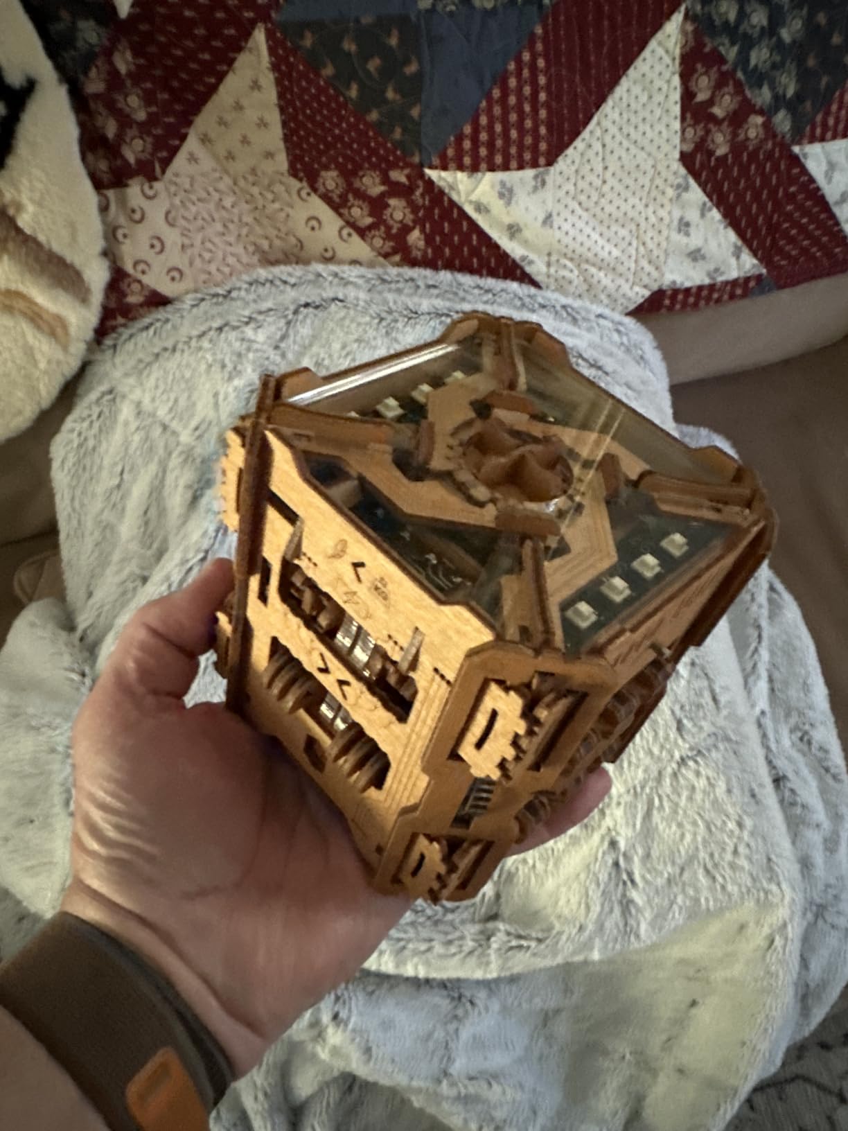 Puzzle Potato Tesla Box - Self-Powered Electronic Puzzle Box for Adults | 5+ hours of brain-teasing fun, 51 challenging steps, 12 aha moments. An escape room in a box with 38 hidden magnets. customer photo 2