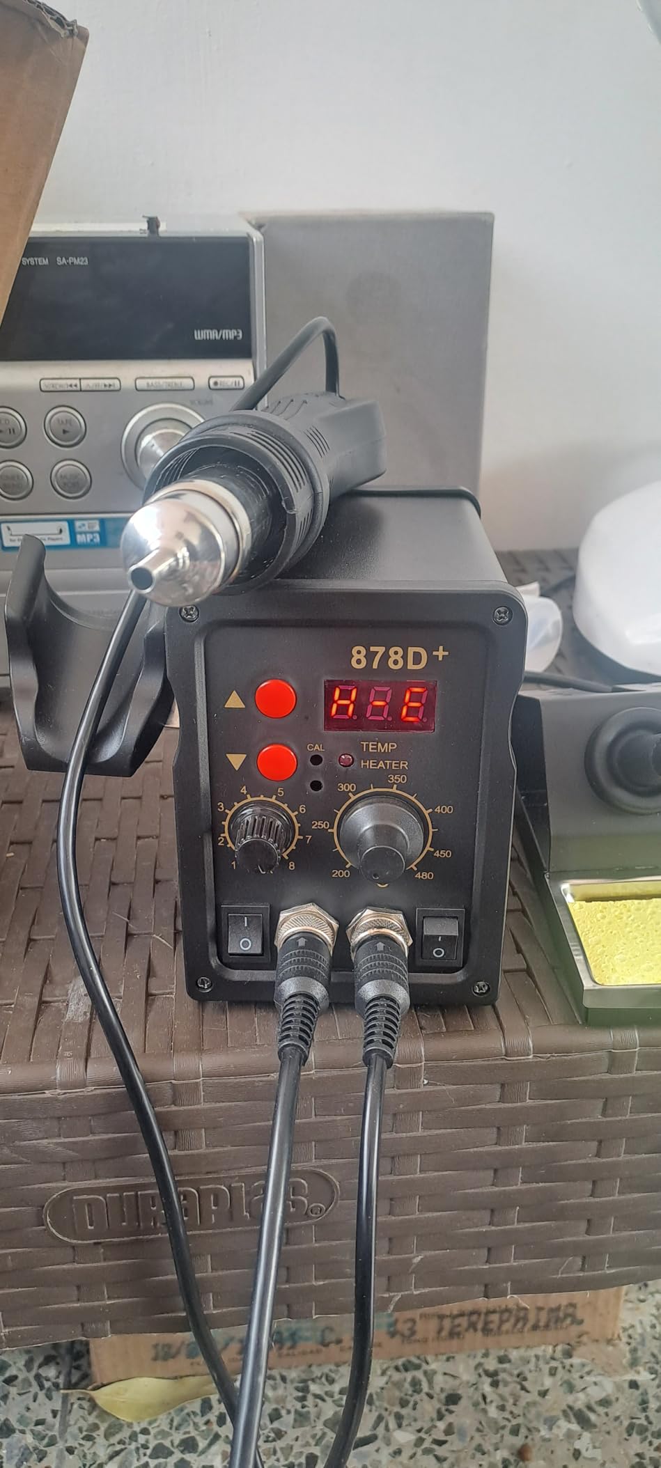 Beaiguna 2 in 1 Hot Air Rework Soldering Iron Station Kit, Precision Circuit Board Soldering Gun Kit, Rapid Heat up Solder Station, Upgrade Dual System Independent Control, Auto Sleep & Calibration customer photo 1