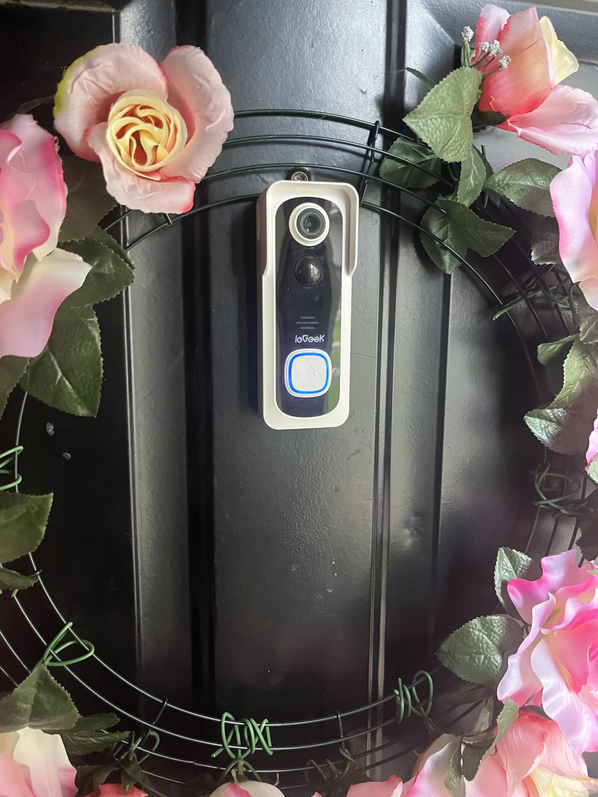 ieGeek Doorbell Camera Wireless No Subscription, 5MP Ultra Clear View Night Vision, PIR Motion Detection, Video Doorbell with Indoor Chime, Local Storage 2-Way Audio, Only 2.4Ghz WiFi, Work with Alexa customer photo 2