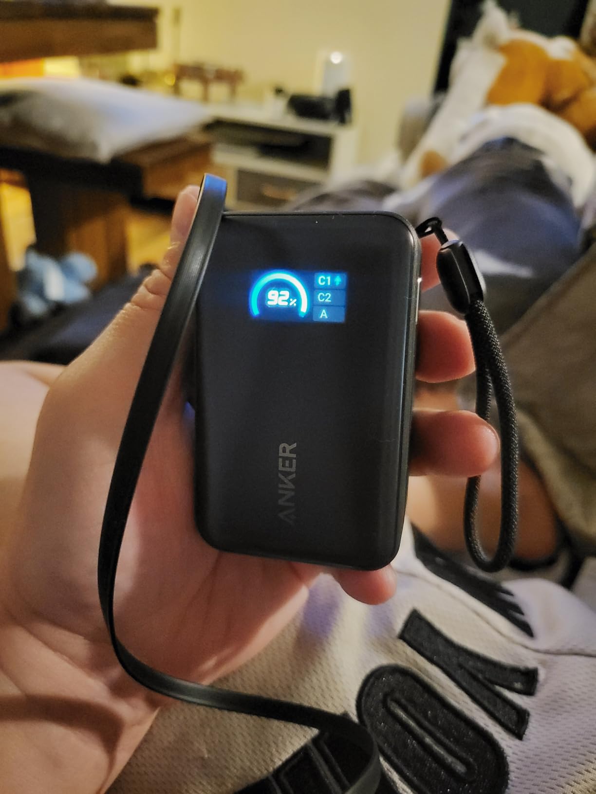 Anker Nano Power Bank, 45W 10,000mAh Portable Charger, iPhone Battery Pack | Built-In Retractable USB-C Cable, for iPhone 17 / 16 Series, iPad, Galaxy, Pixel, and More, Compact Travel Design customer photo 1