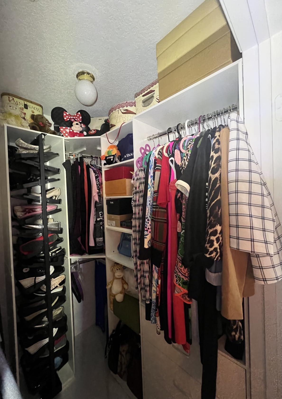 Besiost Corner Closet System with 12 Shelves, 39.2