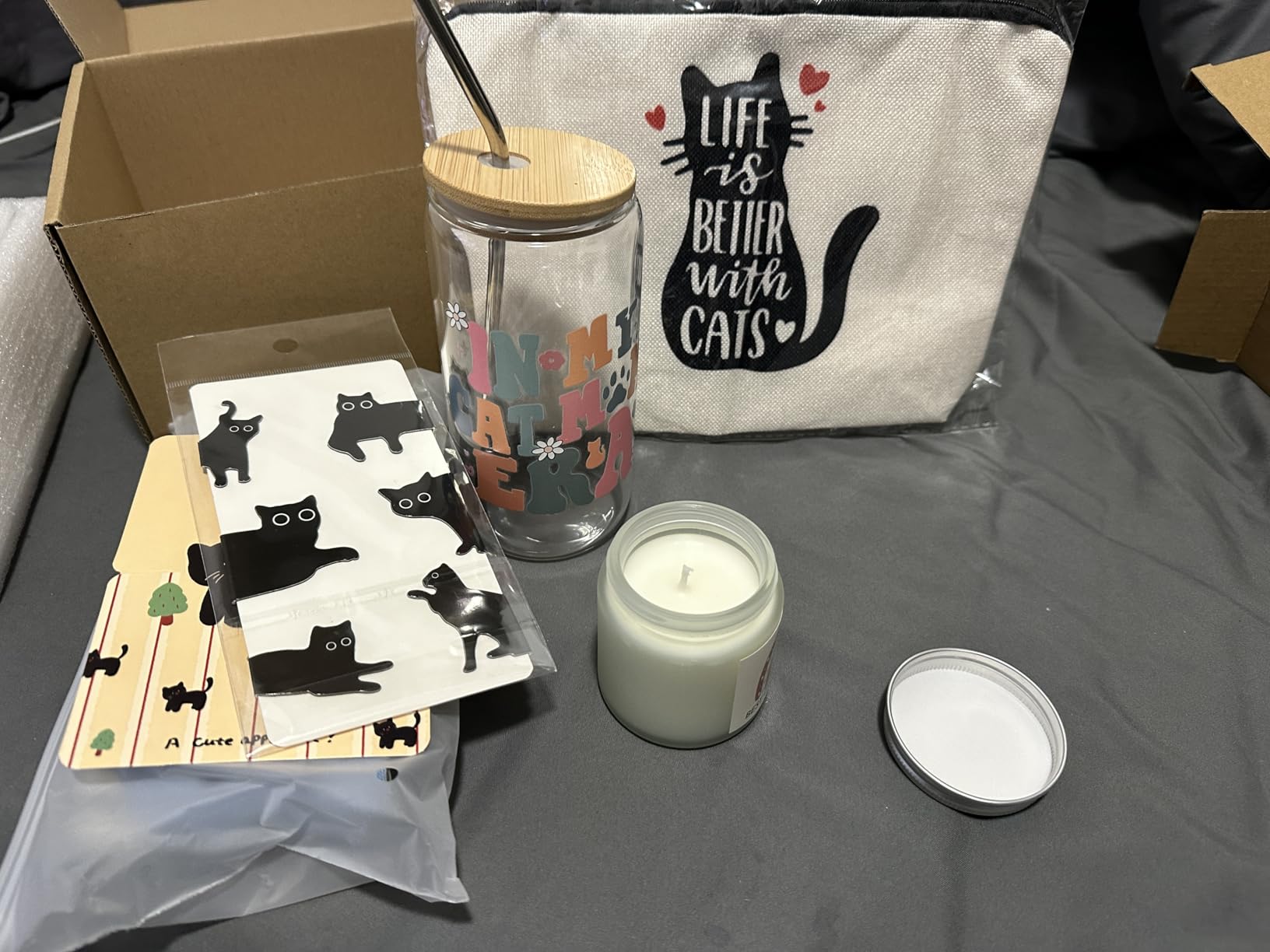 Cat Lovers Gifts For Women, Cats Mom Gift Box For Christmas, Mother's Day, Birthday,Cute Cat Themed Gifts For Crazy Cats Lady, Girlfriend, Daughters customer photo 2