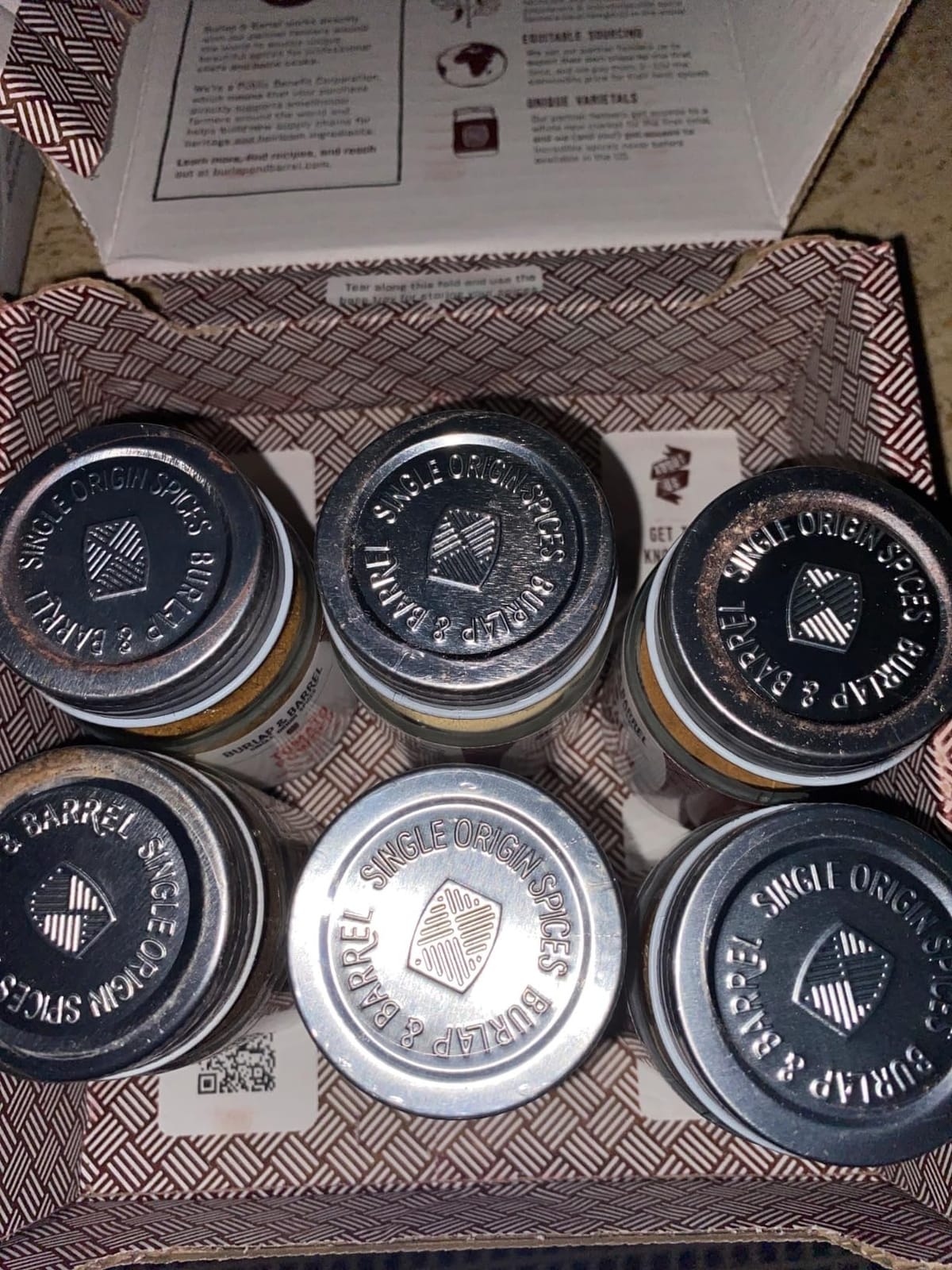 Burlap & Barrel Cooking & Baking 6-Pack Gift Set – As Seen on Shark Tank! Gourmet Spices for Home Chefs – Includes Cinnamon, Rosemary & More – 6 Full-Size Jars customer photo 1