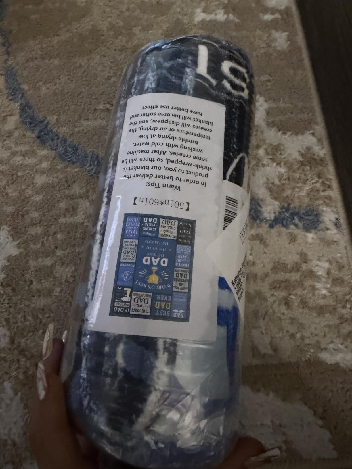 Dads Birthday Gifts from Daughter Son - Best Dad Ever Blanket 50