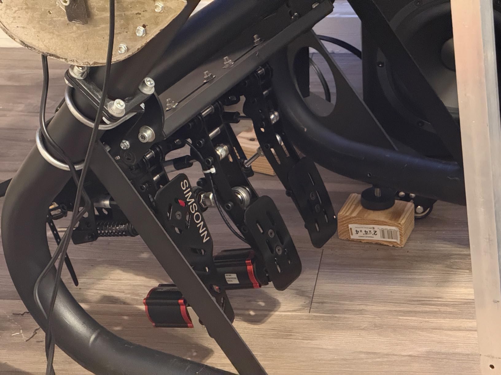 SIMSONN Plus X Sim Racing Pedals PC Racing Simulator Load Cell HE Hydraulic Pedal Support Haptic Reactor (Black P3-H3) customer photo 1