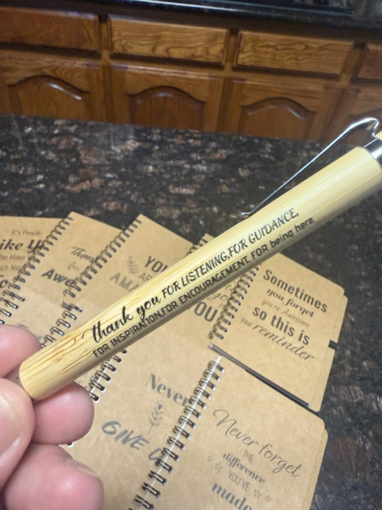 20 Pcs Employee Appreciation Gifts Bulk - 10 Sets of Inspirational Spiral Notebooks with Motivational Pens, Small Notepads for Coworkers,Office, Staff, Team, Volunteer, Nurse, Teachers, Thank You Gift customer photo 2