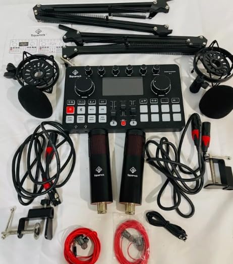 M100 Podcast Equipment Bundle,2 XLR Dynamic Mics & Audio interface customer photo 2