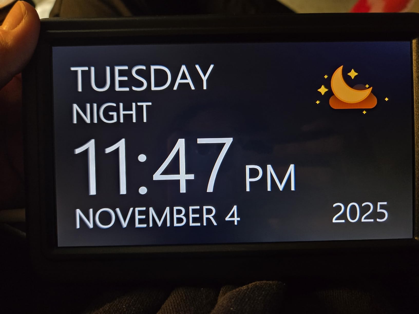 Clock with Day and Date for Elderly,7