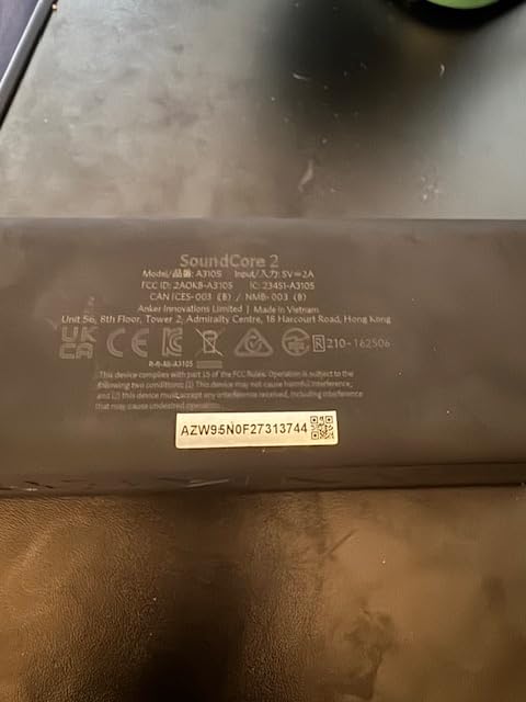 Soundcore Anker 2 Portable Bluetooth Speaker, Stereo Sound, IPX7 customer photo 1