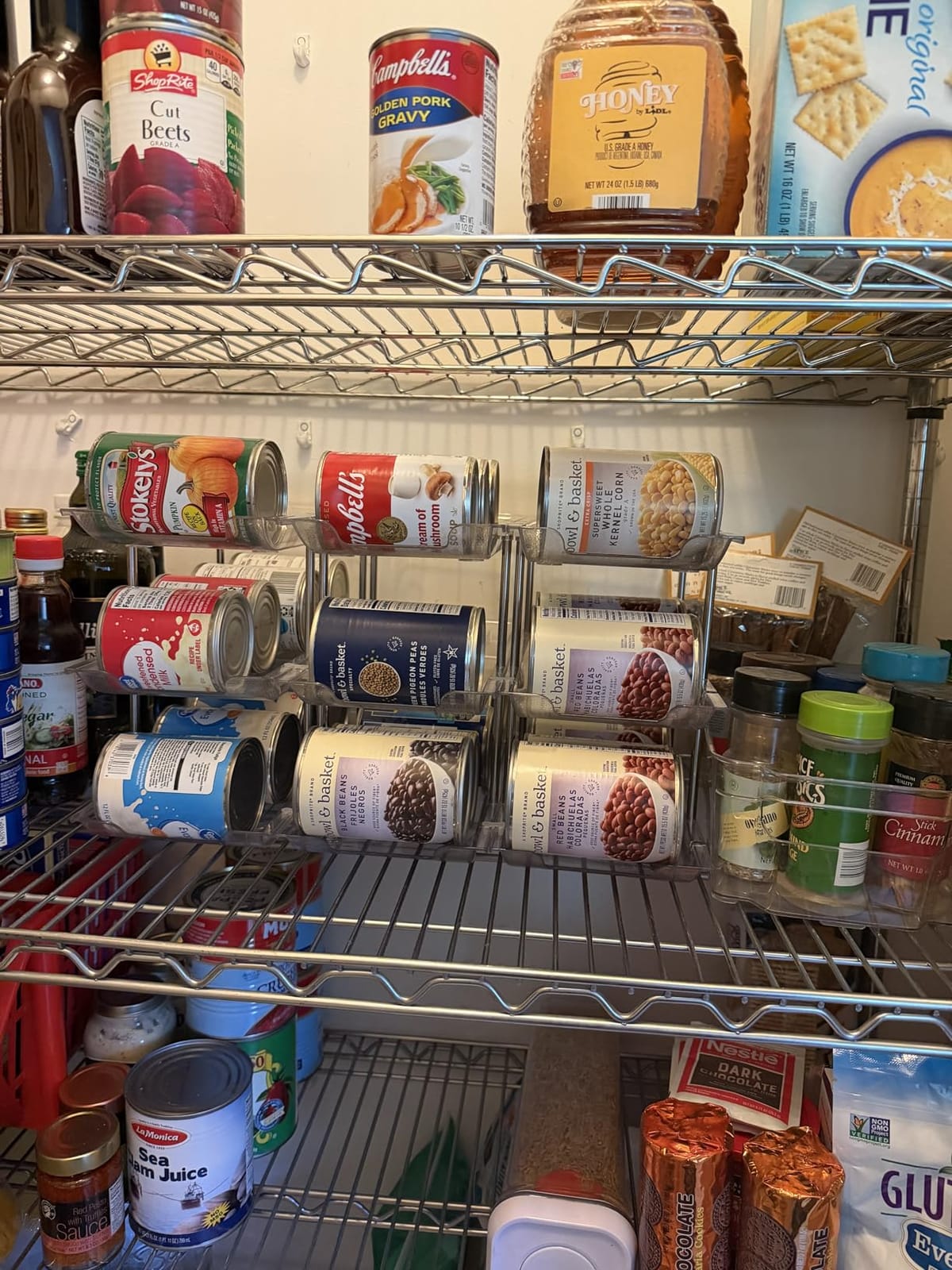 Jsyrjing Can Organizer for Pantry, 3-Tier Stackable Can Dispenser Rack customer photo 1
