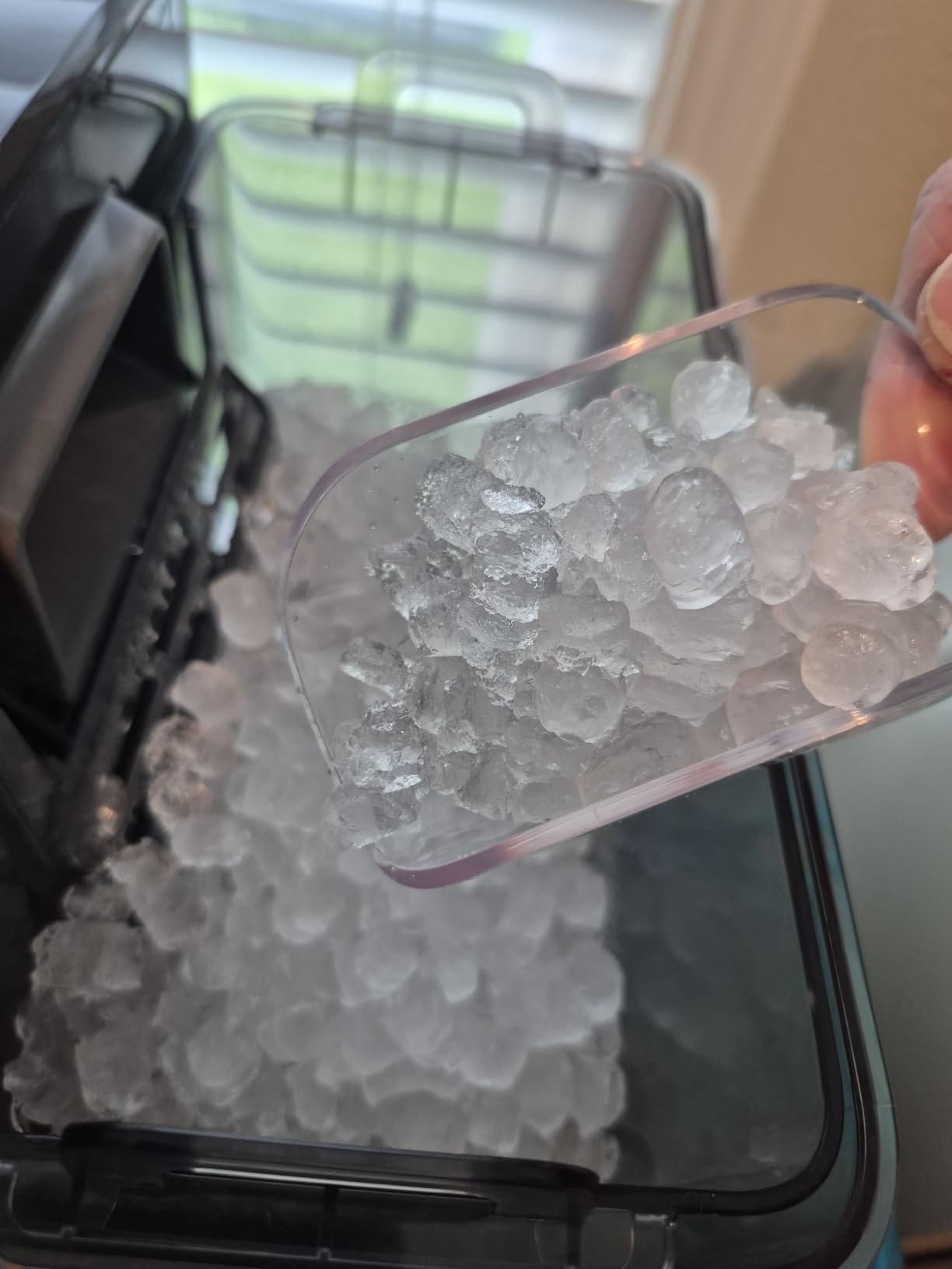 Silonn Nugget Ice Maker Countertop, Pellet Ice Machine with Self-Cleaning Function, Sonic Ice Maker Produces 36lbs of Chewable Ice in 24 Hours, Ideal for Home Kitchen and Office (Stainless Steel) customer photo 2