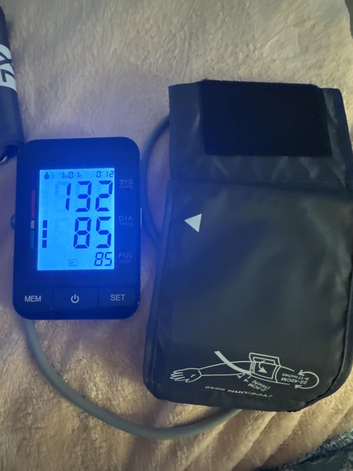 Automatic Upper Arm BP Monitor for Home Use with 9-17