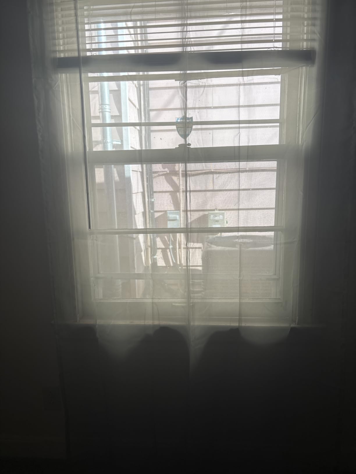 MIULEE Solid Color Sheer Curtains 84 Inches Long 2 Panels Set - Elegant Lightweight Grommet Light Filtering Window Voile Panels/Drapes/Treatment for Bedroom Living Room W42 x L84 Inch, White customer photo 1