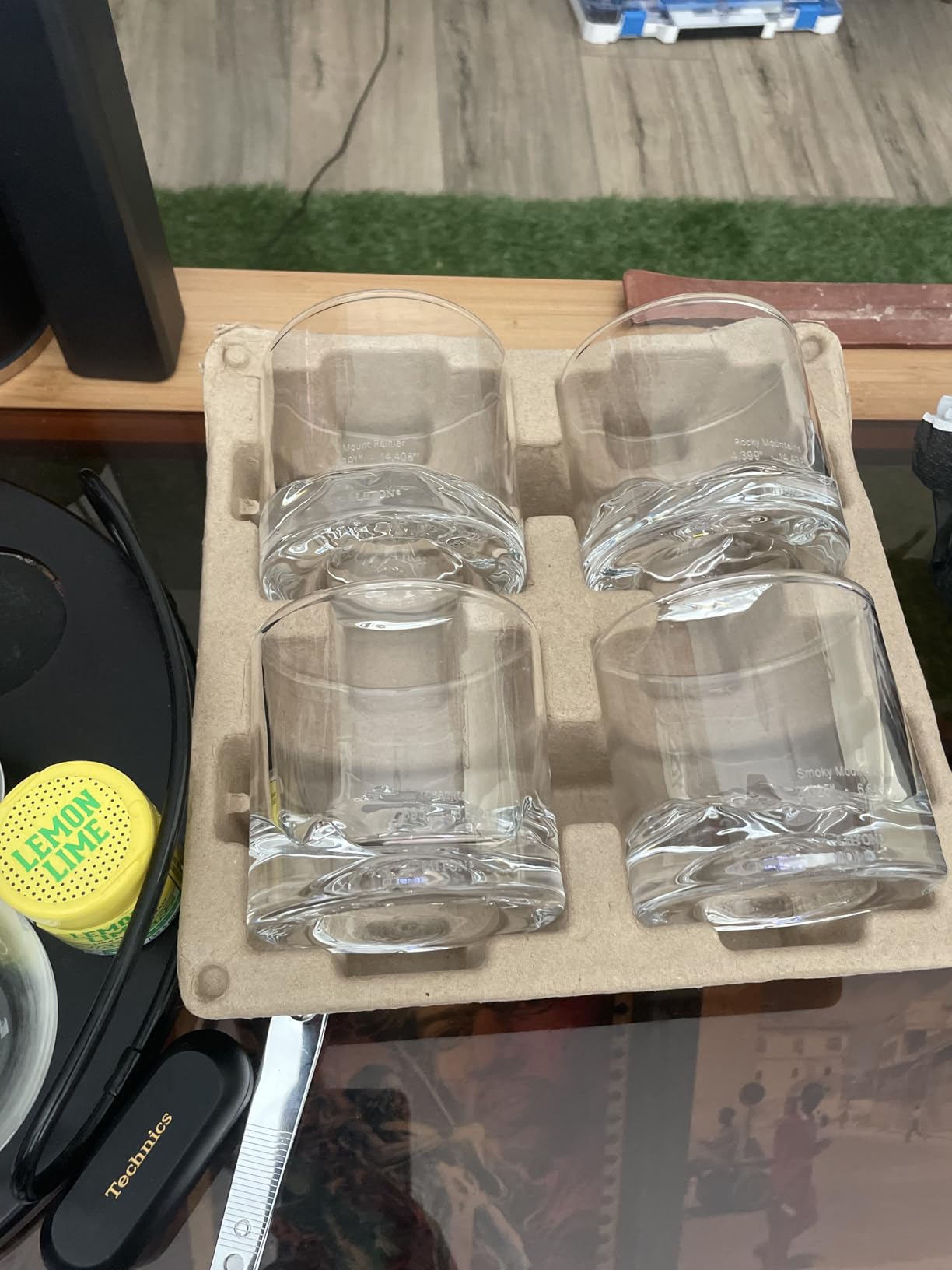 LIITON American Peaks Old Fashioned Whiskey Glasses, Set of 4, Mens Gift customer photo 1