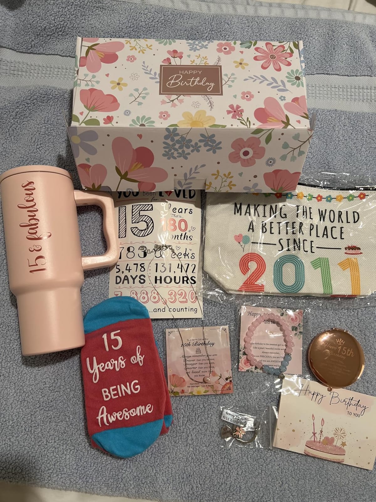 Sweet 16 Gifts for Girls Happy 16th Birthday Gifts for Girls Sweet Sixteen Gift for 16 Year Old Girl Trendy 2026 Pink 16 Year Old Girl Birthday Gift Ideas 16th Decoration for Granddaughter, Daughter customer photo 2