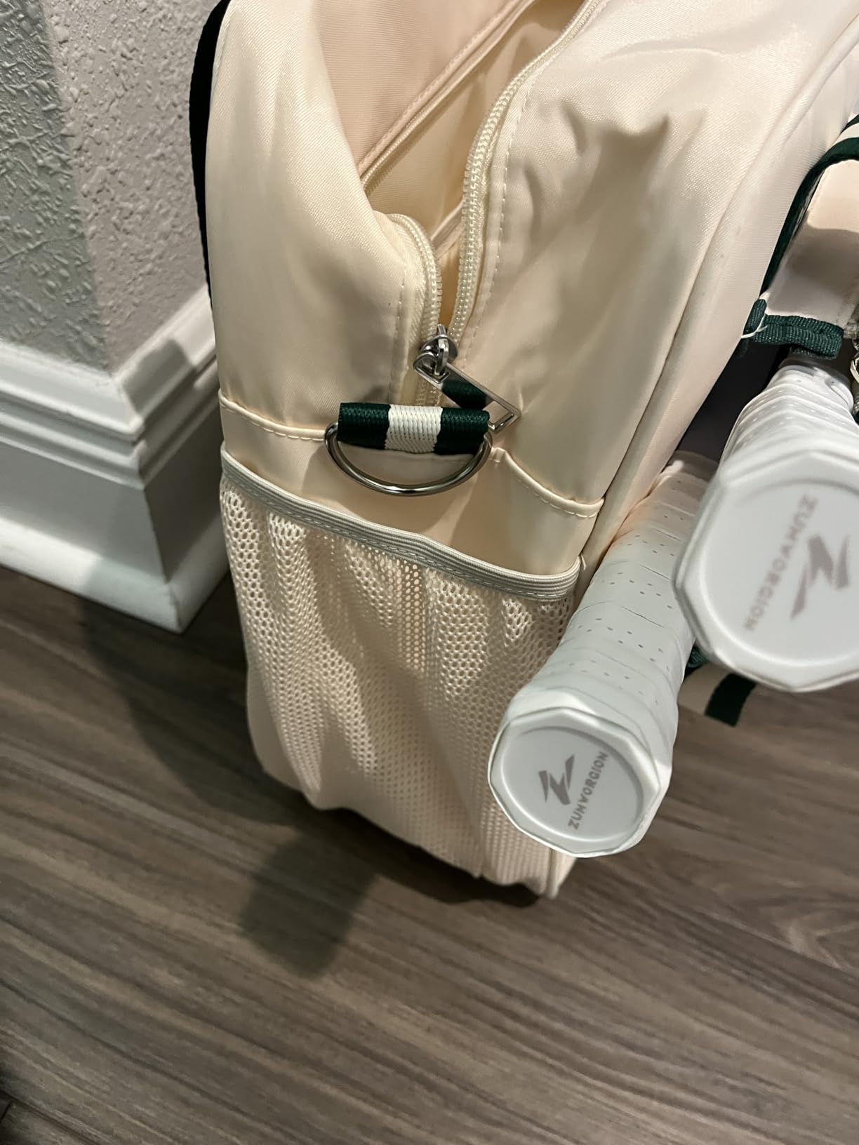 Pickleball Tote Bag for Women Men with Paddle Cover Pocket External Ball Bag and Adjustable Shoulder Strap Fence Hook customer photo 2