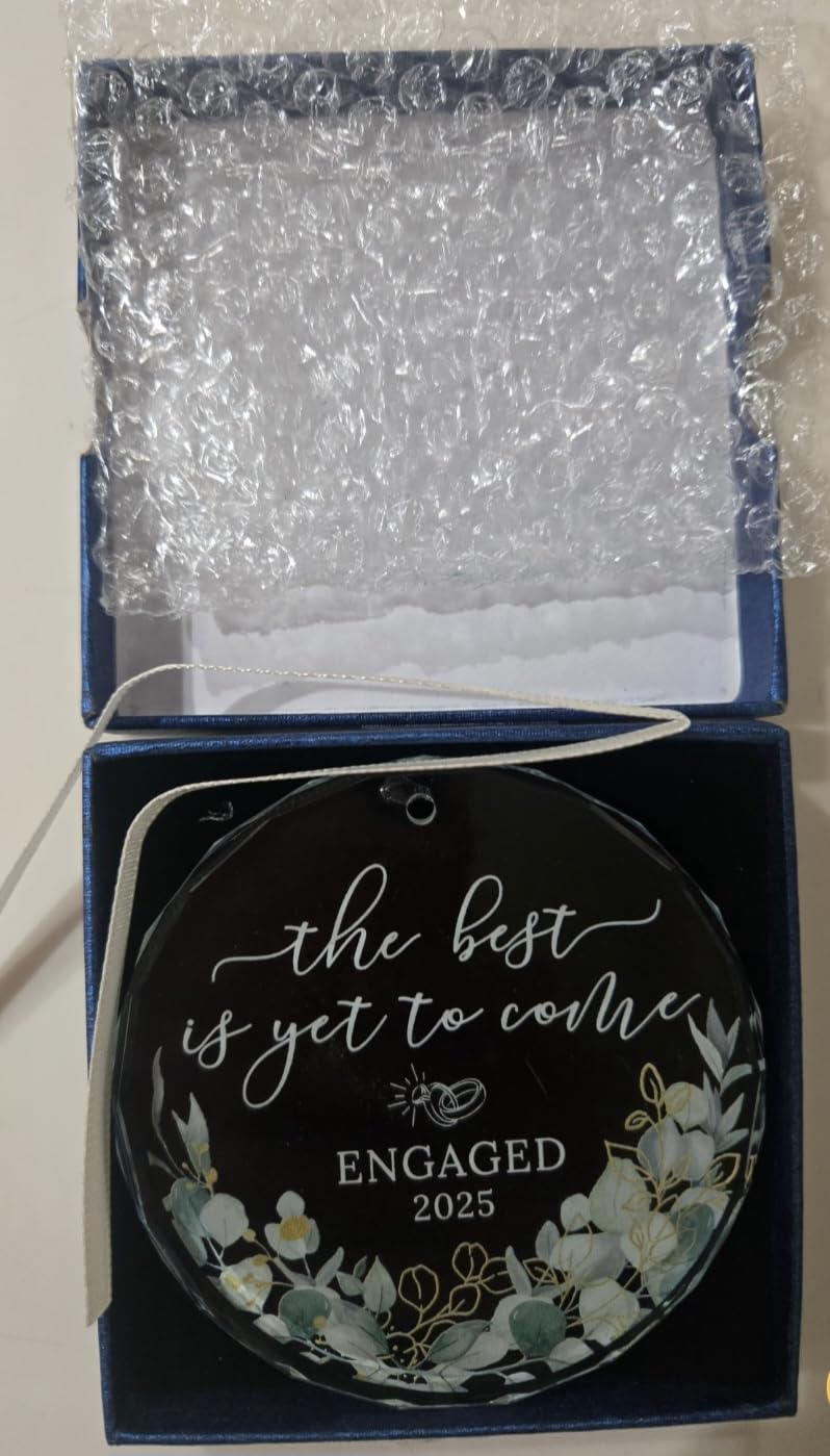 HEXMOZ Engagement Gifts for Couples, Women, Her - Engagement Ornament 2026 customer photo 1