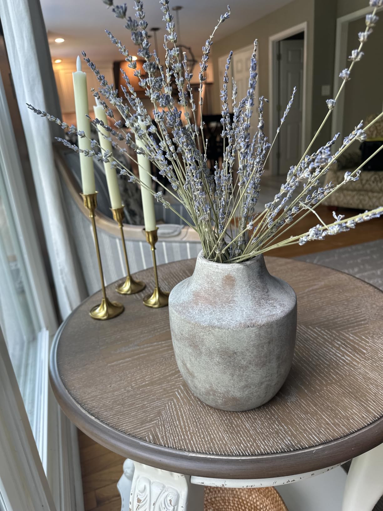 Mitt&Ditt Ceramic Flower Vase with Handles, 11 inch Tall Vase for Centerpieces, Large Decorative Terracotta Vases, Farmhouse Rustic Vases for Home Decor, Living Room, Table, Neutral customer photo 2