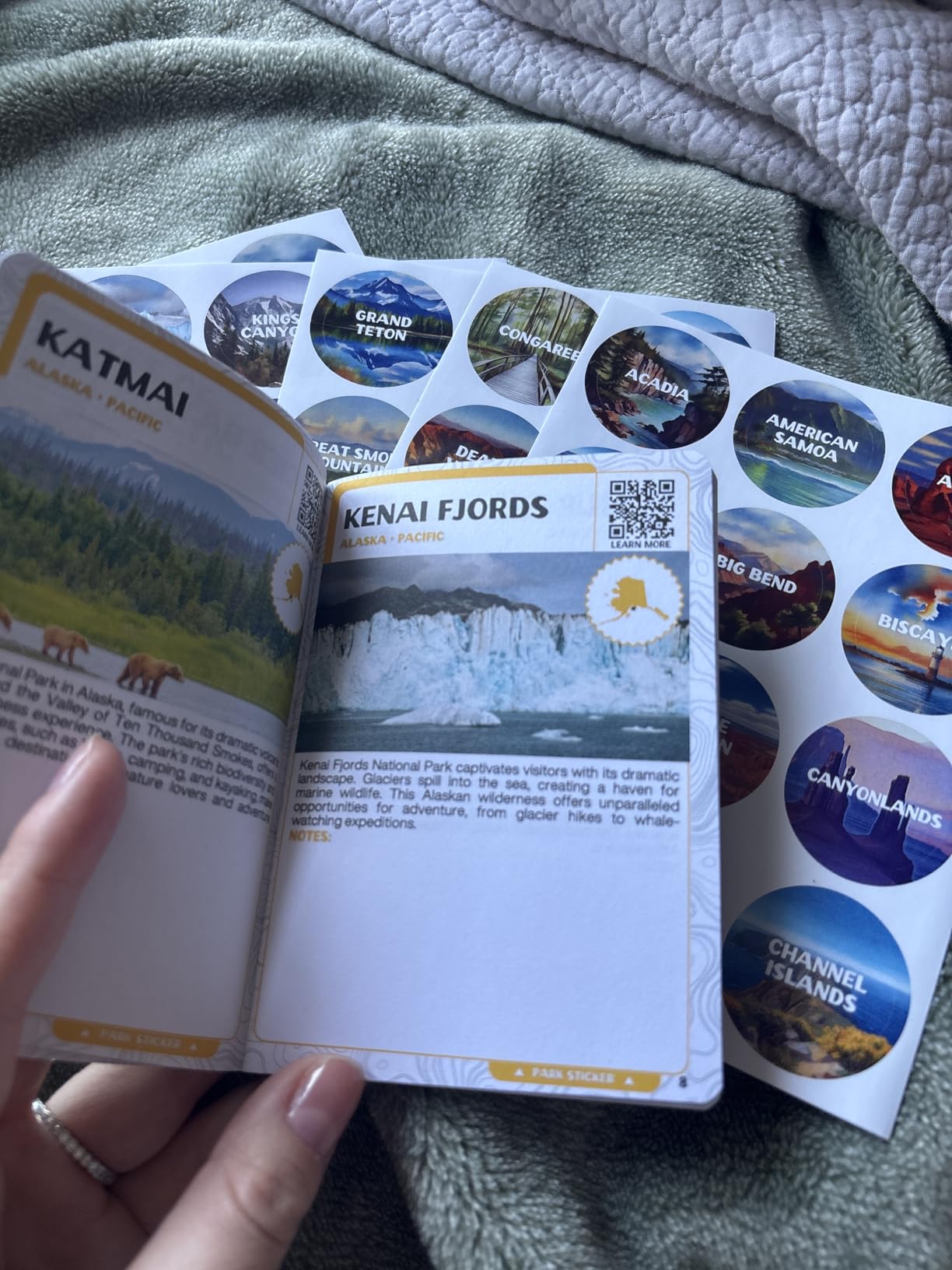 National Parks Stamp Book with Sticker Set: Passport-Sized National Park Book with Passport Stickers, Travel Planner, Map, and Parks Checklist Tracker customer photo 1