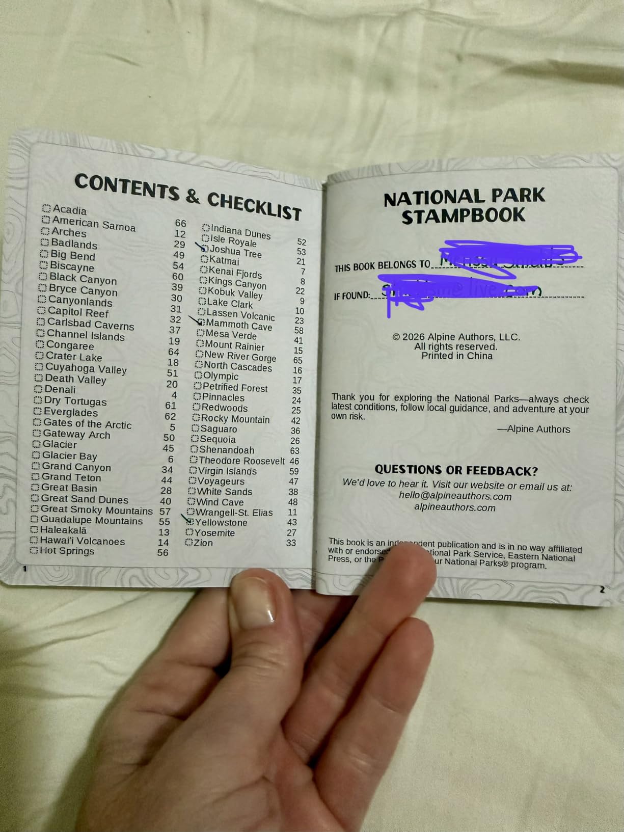 National Parks Stamp Book with Sticker Set: Passport-Sized National Park Book with Passport Stickers, Travel Planner, Map, and Parks Checklist Tracker customer photo 2