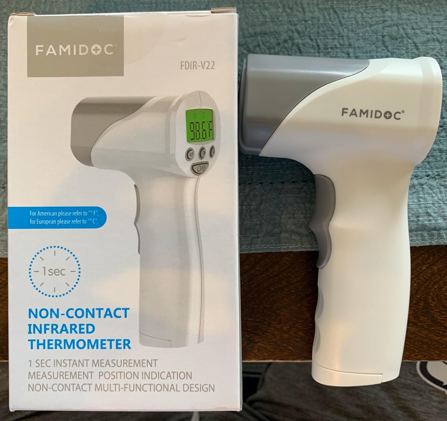 Medical Grade FSA-HSA Eligible Heavy Duty Touchless Infrared Forehead Thermometer, for Adults & Baby Digital Thermometer Gun, 1s Instant Results customer photo 1