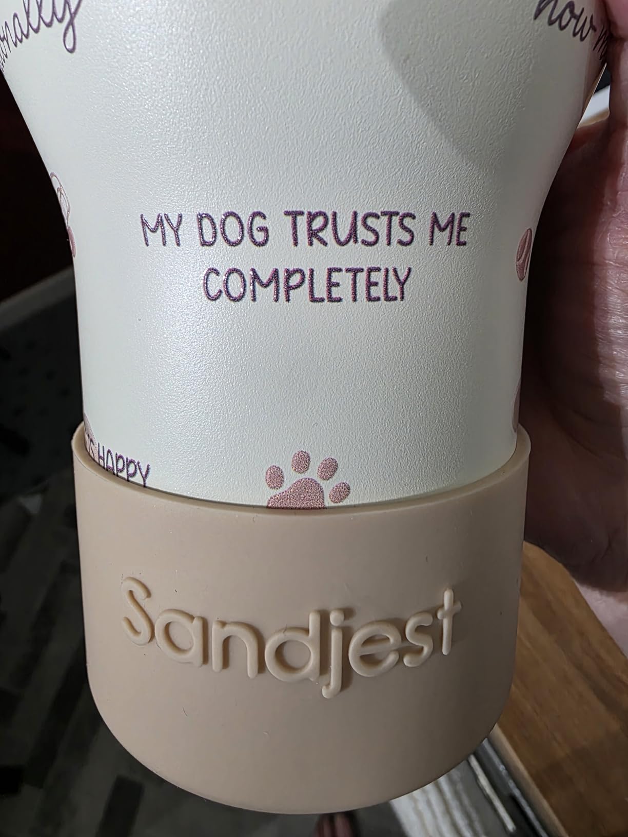 SANDJEST Gift for Cat Lovers Cat Mom – 40oz Stainless Steel Tumbler with Handle and Straw - Travel Coffee Mug for Women, Gift for Birthday, Christmas customer photo 2