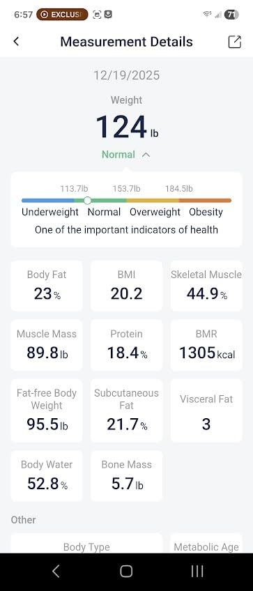 GE Smart Scale for Body Weight, BMI, Body Fat, Muscle Mass, Large Display | 14 Metrics Body Composition Scale for Bathroom, 5.3-inch Screen, Accurate Weighing with Bluetooth Sync, Black customer photo 1