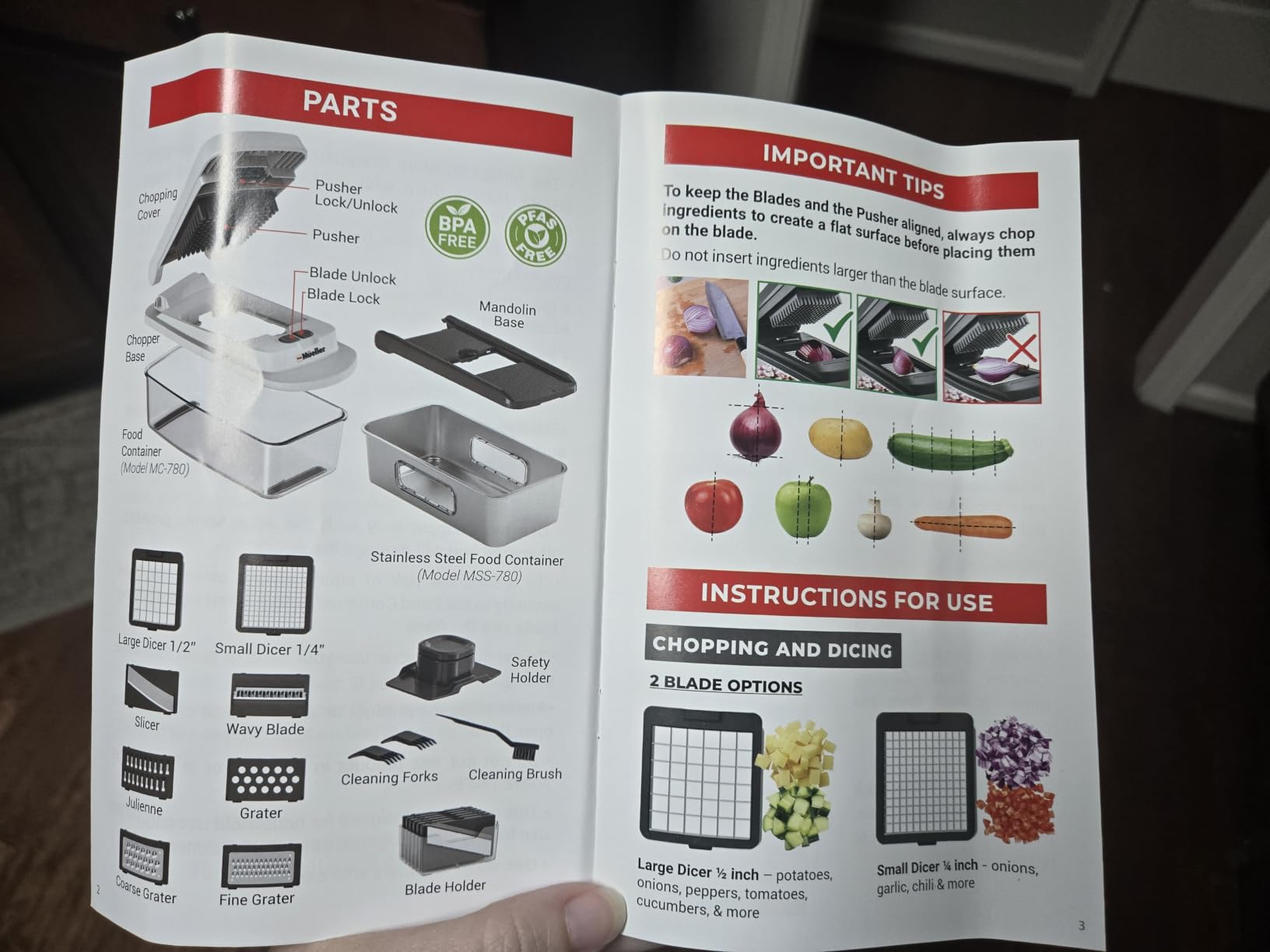 MUELLER HOME Pro-Series 10-in-1, 8 Vegetable Chopper & Mandoline Slicer customer photo 2
