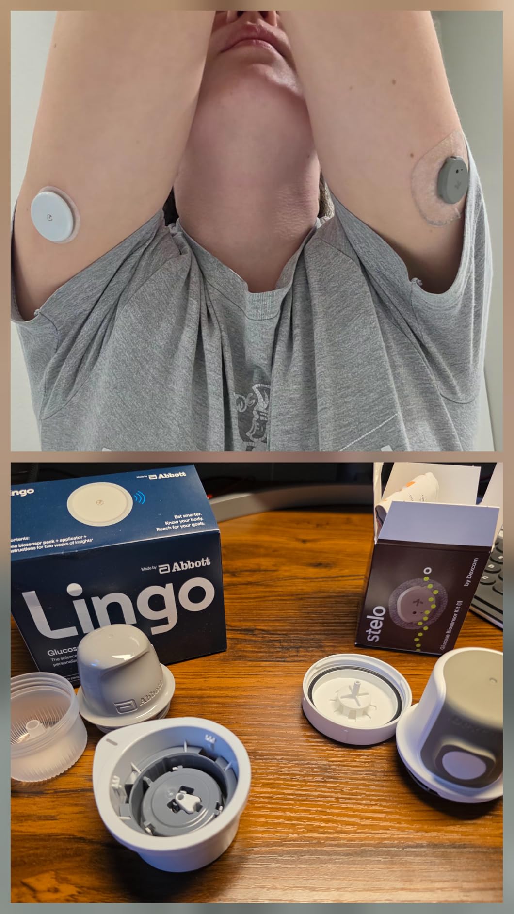 Lingo Continuous Glucose Monitor (CGM). 24/7 Glucose Tracking | By Abbott. Optimize Your Nutrition with Real-time Data & Insights. 1 biosensor lasts up to 14 days*. iOS & Android. US Only customer photo 1