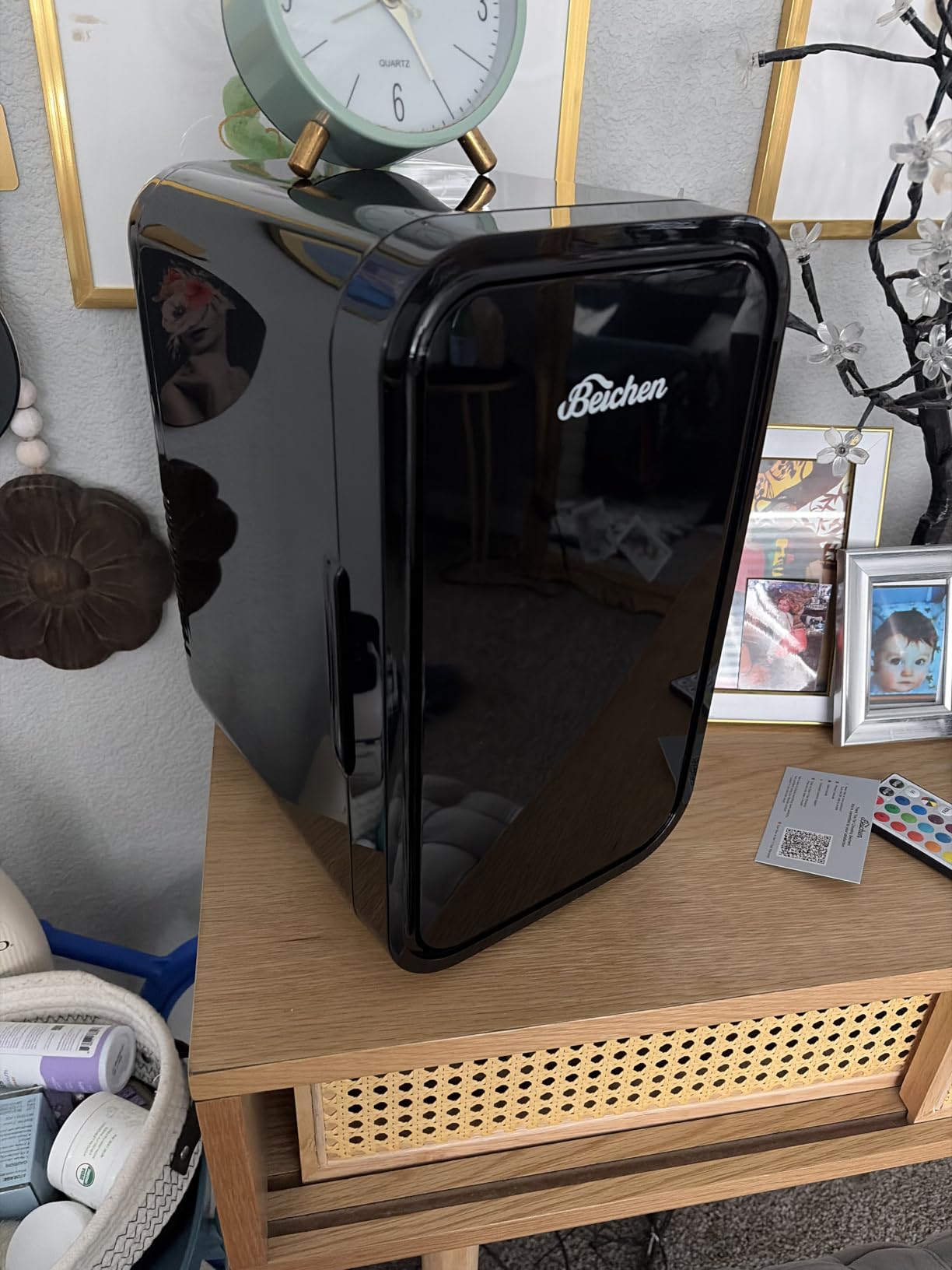 BEICHEN Mini Fridge,6 Liter / 8 Can Small Fridge for Bedroom, Car, Office customer photo 2
