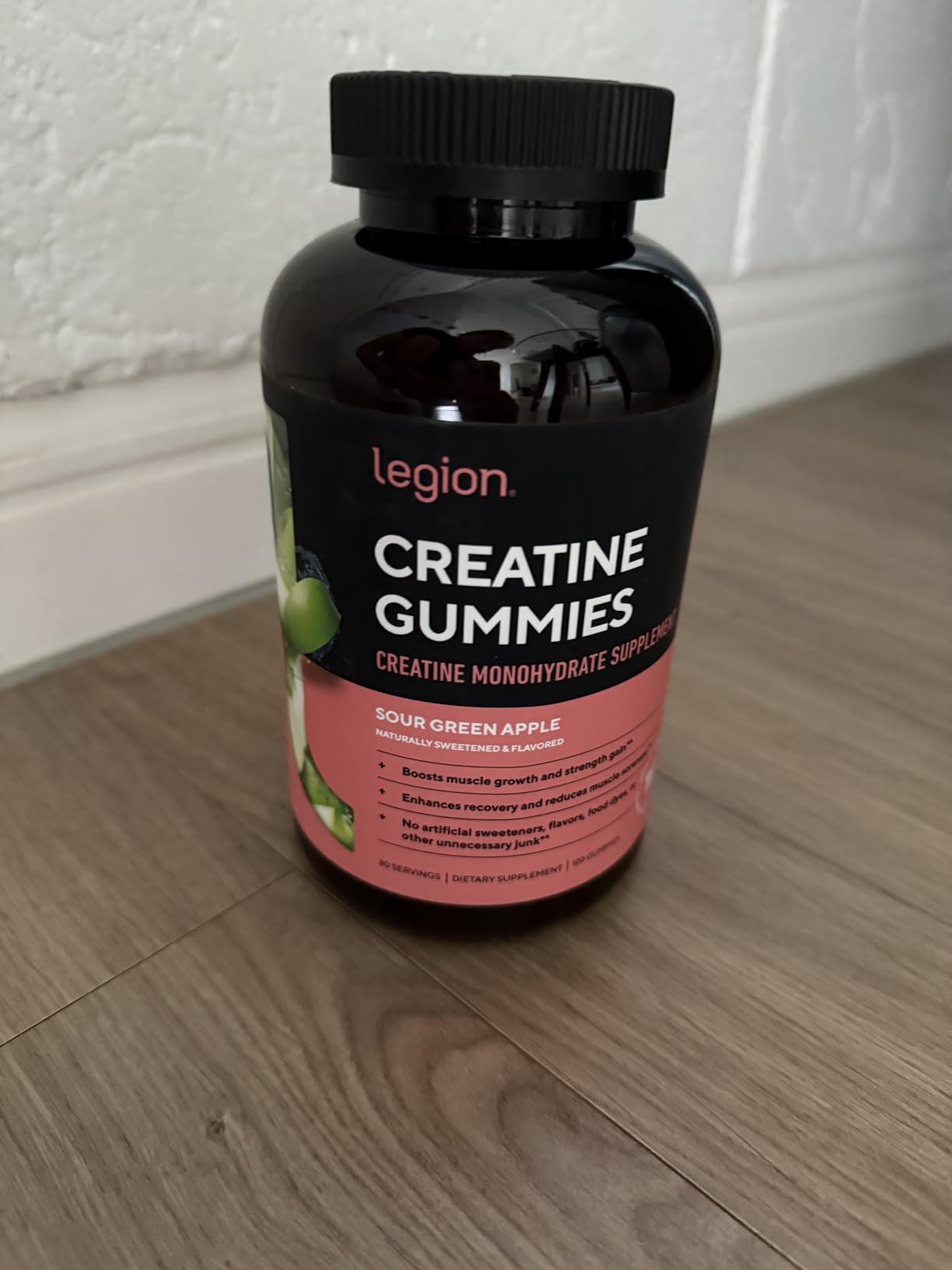 LEGION Creatine Gummies for Men & Women, 5g Monohydrate, Green Apple customer photo 1
