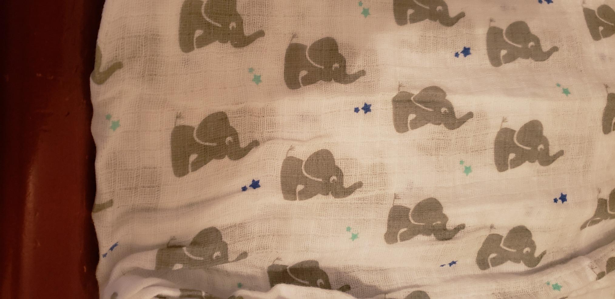 aden + anais Essentials Cotton Muslin Swaddle, Breathable Baby Blanket, Ideal for Boys, Girls, Newborns, Babies & Infants, Receiving Blanket, Soft and Lightweight Wrap, 4 Pack, Sage Woodland customer photo 1