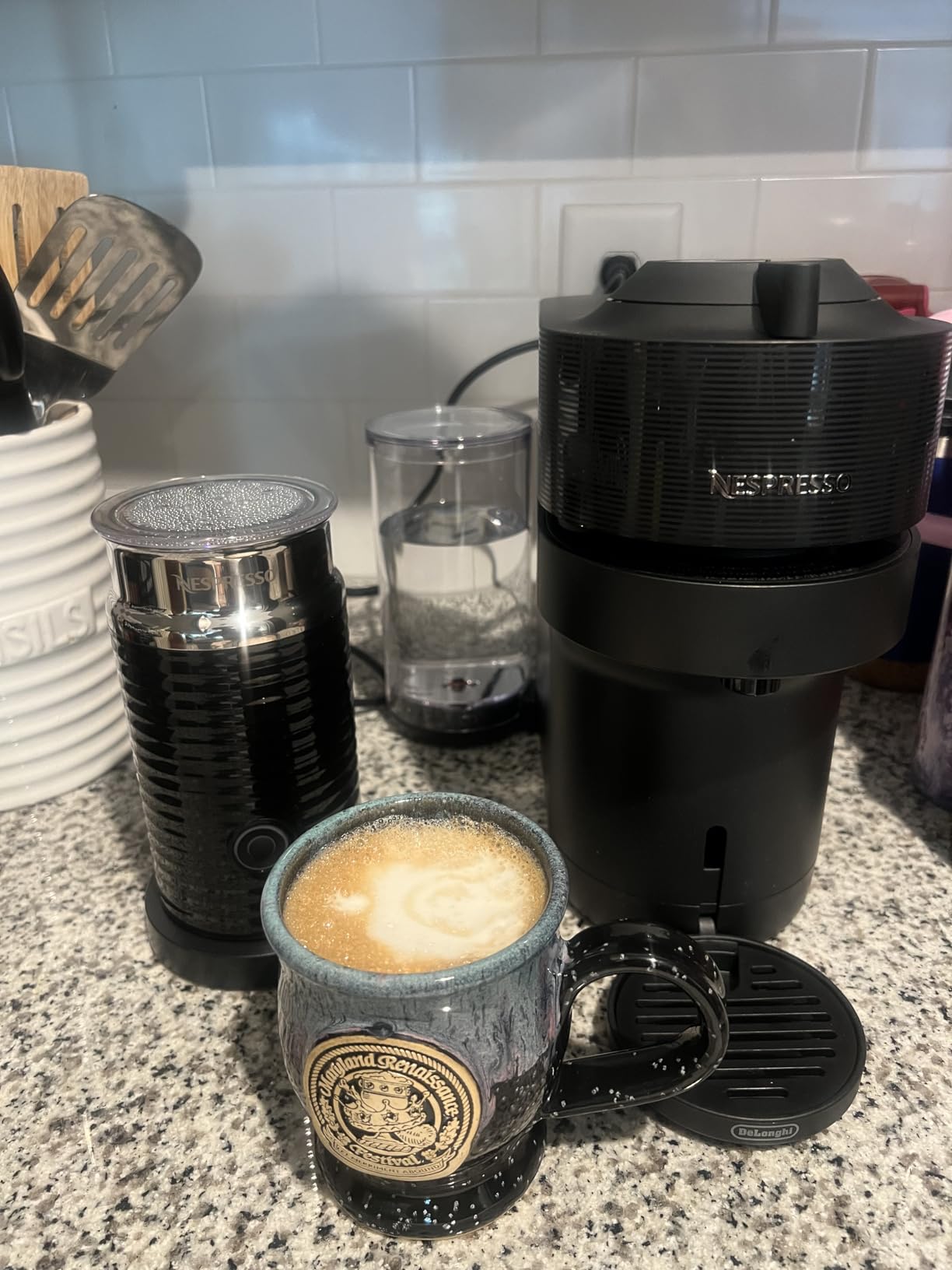 Nespresso Vertuo Pop+ Coffee Machine with Milk Frother, Liquorice Black customer photo 2