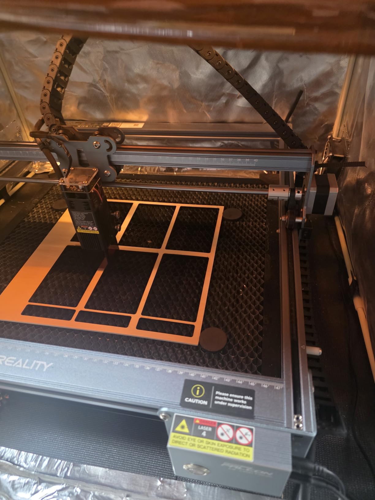 CREALITY FALCON 10w Laser Engraver with Air Assist, Laser Engraving Machine with Rotary Roller, 72W High Precision Laser Cutter and Engraver for Wood, Metal, Acrylic, Cylindrical Objects, Tumblers customer photo 2